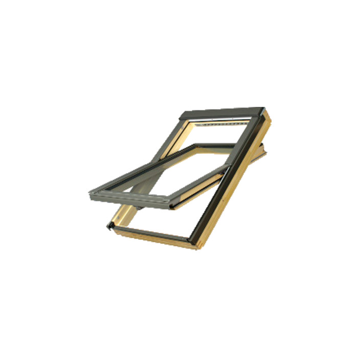Деревянное мансардное окно, FTS-V U2, 55x98, Среднеповоротное открывание, Fakro